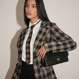 ג׳קט + עניבה בלייר משובץ