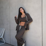 חליפת 3 חלקים מון חומה