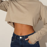 קרופ רוגבי שרוול ארוך פיסטוק