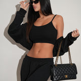 חליפת עליונית 3 חלקים שחורה