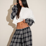 חליפת משבצות סייראן כחולה