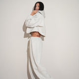 חליפת 3 חלקים קרדיגן בלון אפורה