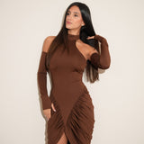 שמלת פירנצה חומה