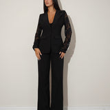 חליפת תחרה בריטני שחורה