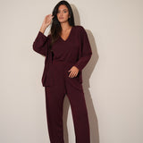 חליפת 3 חלקים מודאל בורדו