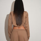 חליפת עליונית 3 חלקים מוקה