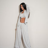 חליפת 3 חלקים מון אפורה