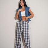 מכנס בלון משבצות פסים