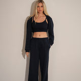 חליפת עליונית 3 חלקים כחולה