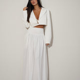 חצאית פרנקל לבנה