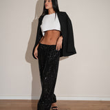 מכנס פייט בלון שחור