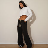 מכנס שרוך מורי שחור