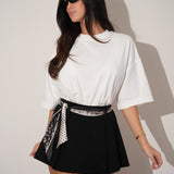 חצאית ג׳רסי שחורה