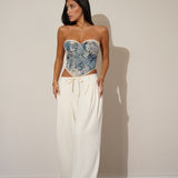 מכנס ניס שרוך לבן