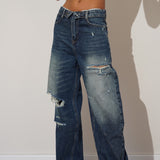 ג'ינס שרי כחול כהה