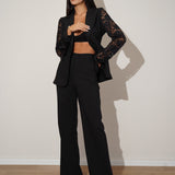 חליפת תחרה בריטני שחורה