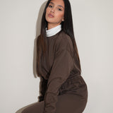 חליפת פוטר זרי חומה