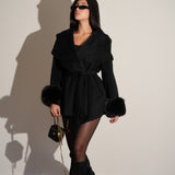 ג׳קט קימונו שחור