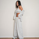 חליפת 3 חלקים מון אפורה