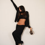 חליפת 3 חלקים מון שחורה