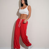 מכנסי טרנינג אבי אדום