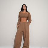 חליפת עליונית 3 חלקים מוקה