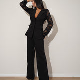 חליפת תחרה בריטני שחורה