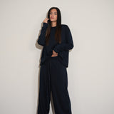 חליפת פוטר זרי כחולה