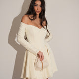 שמלת ריטה מחוך שמנת