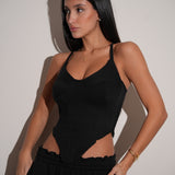 חליפת פוטר מחוך 3 חלקים שחורה