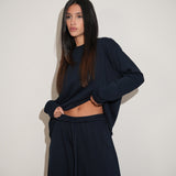 חליפת פוטר זרי כחולה