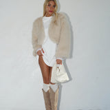 ג׳קט פרווה מארי שמנת