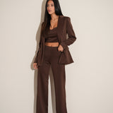 חליפת 3 חלקים פירנצה חומה