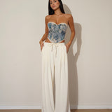 מכנס ניס שרוך לבן