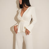 חליפת נאפולי לבנה