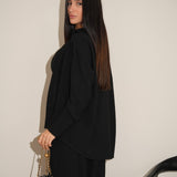 חליפת מקאו 3 חלקים שחורה