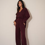 חליפת 3 חלקים מודאל בורדו