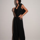 חליפת פוטר מחוך 3 חלקים שחורה