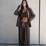 חליפת 3 חלקים מון חומה