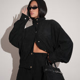 חליפת קורדרוי שחורה