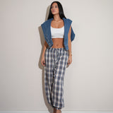 מכנס בלון משבצות פסים