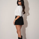 חצאית ג׳רסי שחורה