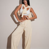 חליפת פוטר זרי שמנת