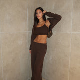 חליפת עליונית 3 חלקים חומה