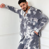 חליפת עננים כחולה לגבר