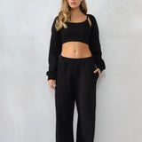 חליפת עליונית 3 חלקים שחורה