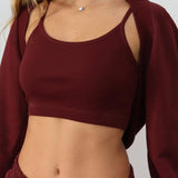 חליפת עליונית 3 חלקים בורדו