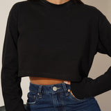 קרופ רוגבי שרוול ארוך שחור